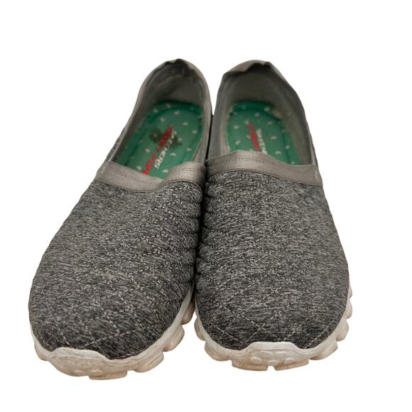 Skechers EZ Flex 2 Slip On Gray Lightweight Sneakers Size 8 - Picture 2 of 10